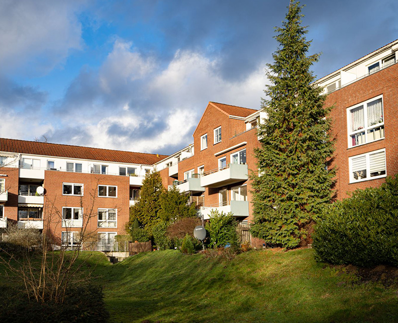 Außenansicht der 2-Zimmer-Wohnung in Osterholz