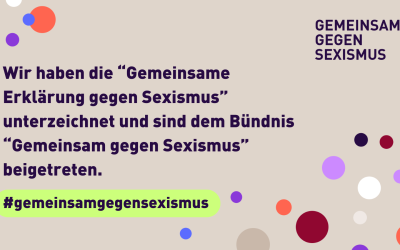 Gemeinsame Erklärung gegen Sexismus