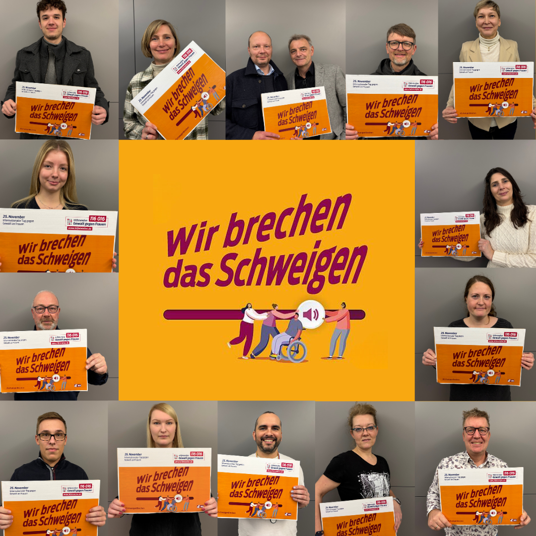 #schweigenbrechen am Internationalen Tag gegen Gewalt an Frauen und Mädchen