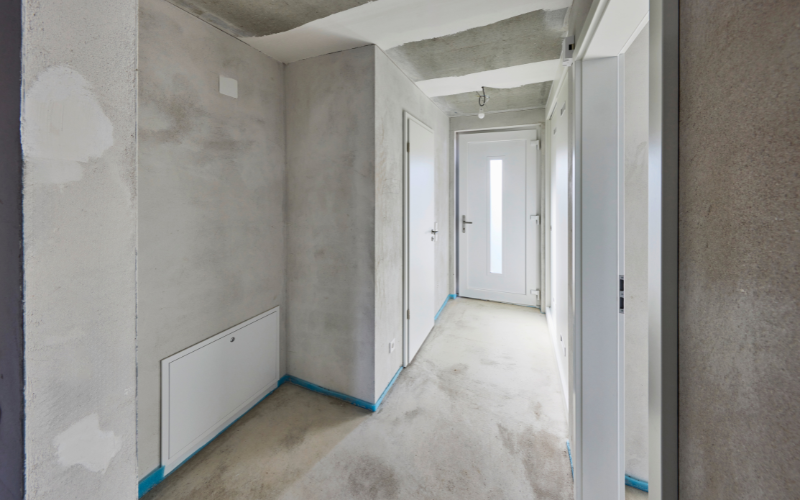 Reihenhäuser Arsten Flur Rohbau